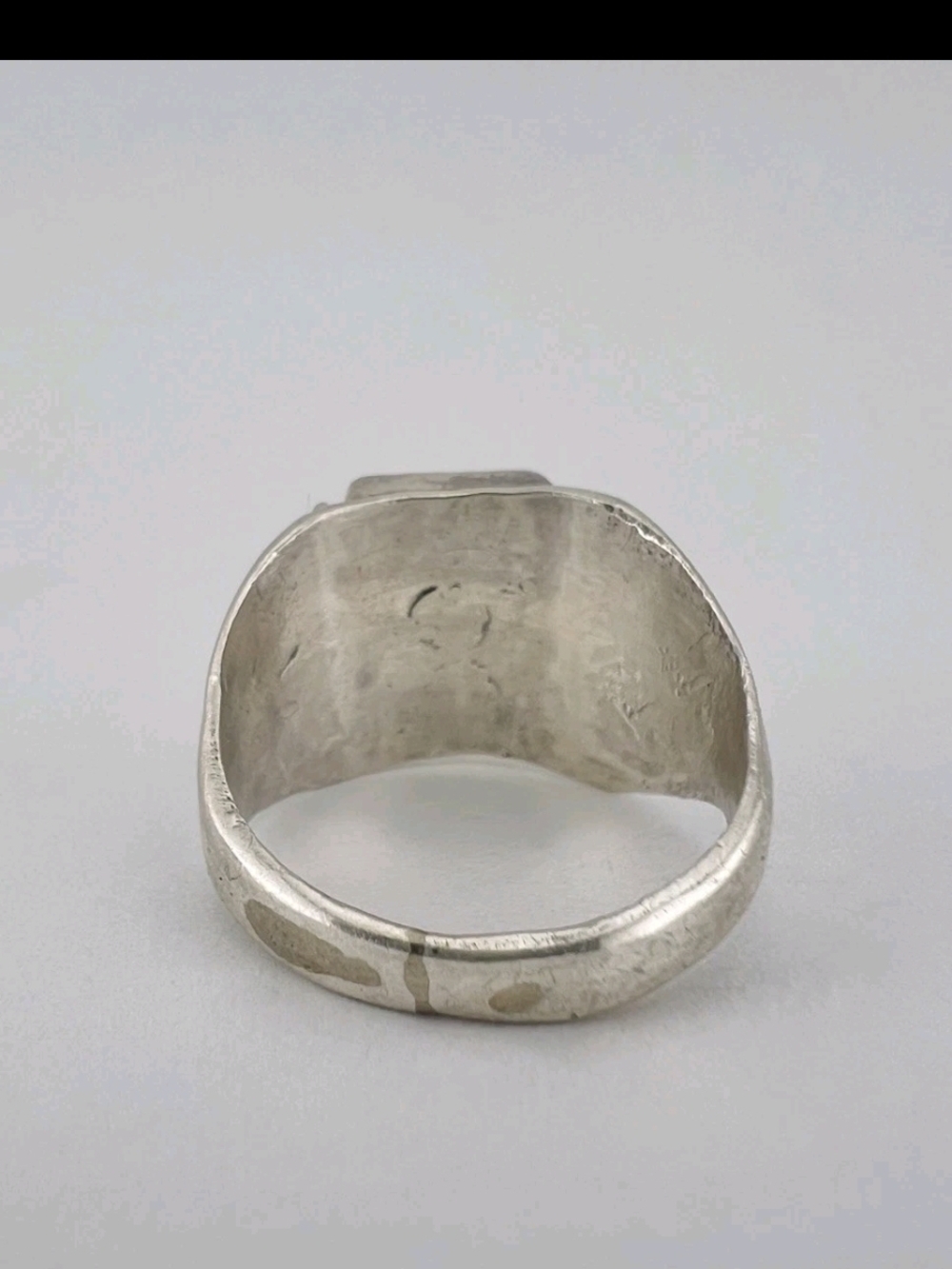 Sterling Silver Turquoise Statement Ring - Size 9.25 - Picture 5 of 6